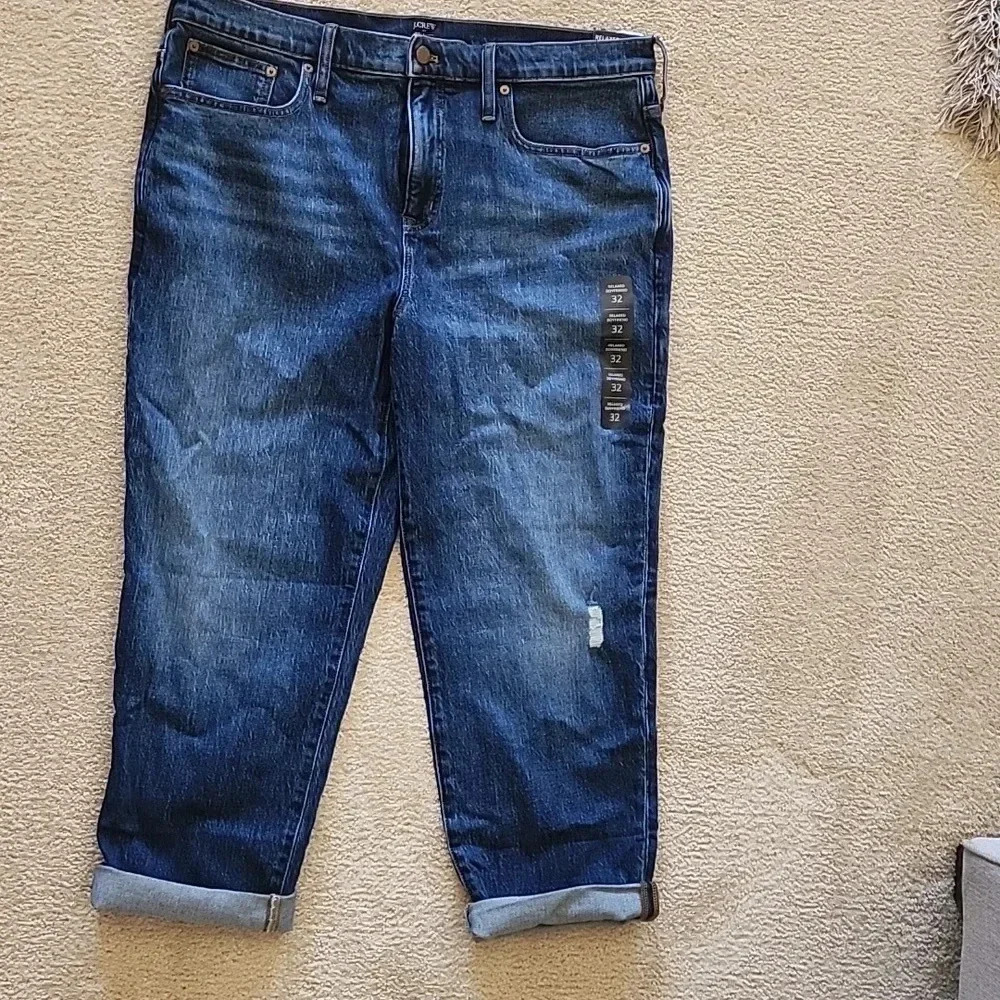J Crew relaxed boyfriend jeans NWT!